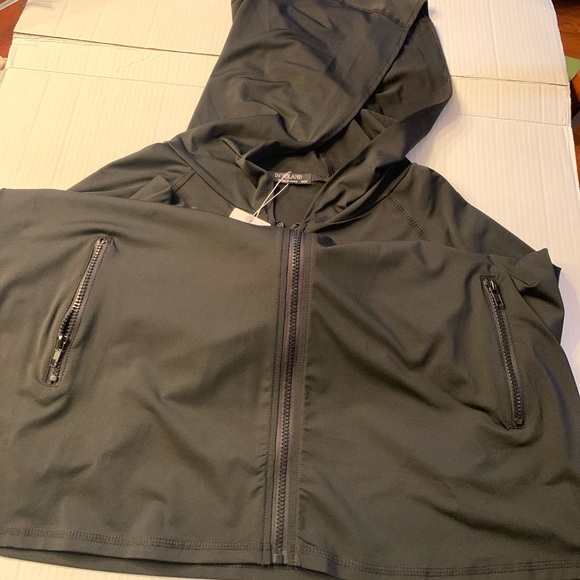 Black Hoodie plus size Zipper Sweatshirt - Picture 6 of 7